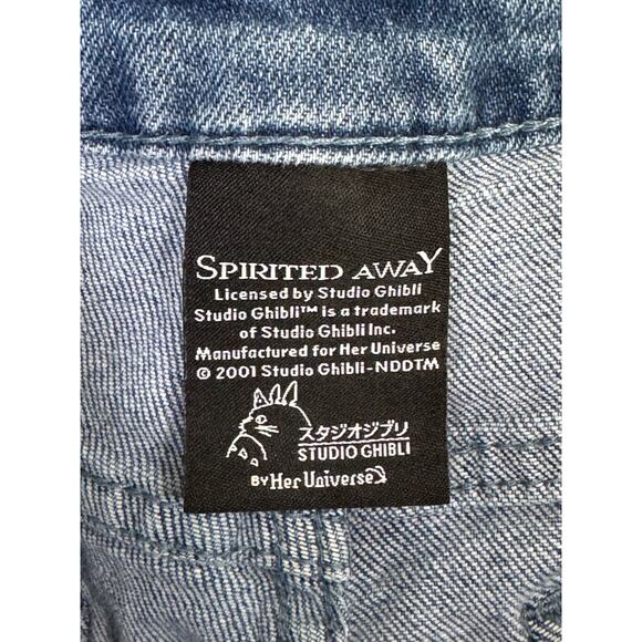 HOT TOPIC Studio Ghibli Spirited Away No-Face Mom Shorts - Size 3 - Picture 5 of 8